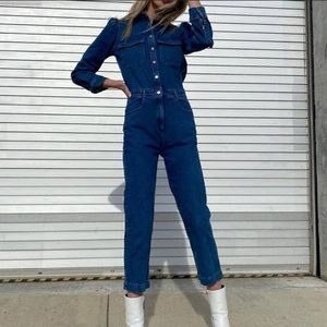 NWT DL1961 freja denim jumpsuit SIZE M